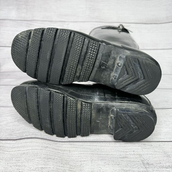 Hunter Original Gloss Tall Black Rain Boots women's size 7 - Picture 4 of 4